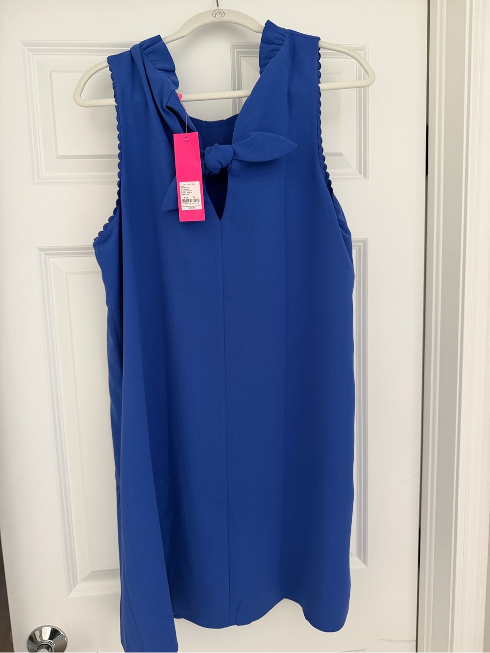Lilly Pulitzer Royal Blue Sleeveless Shift Dress with Neck Bow